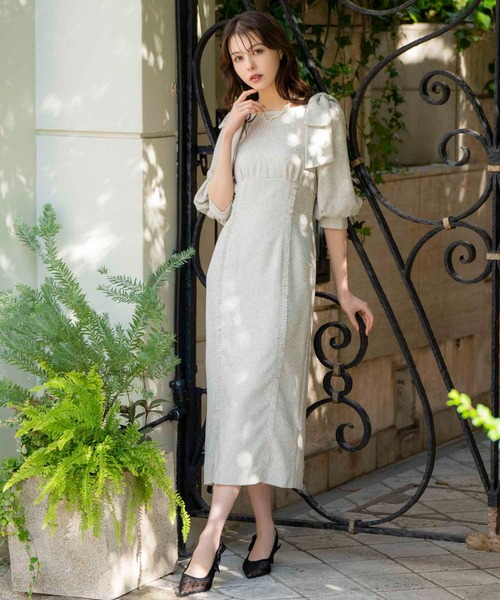 NOELA(ノエラ)の「ツイードワンピ(ワンピース・レディース・ブラック/イエロー/ベージュ・M/S)」の21枚目の写真