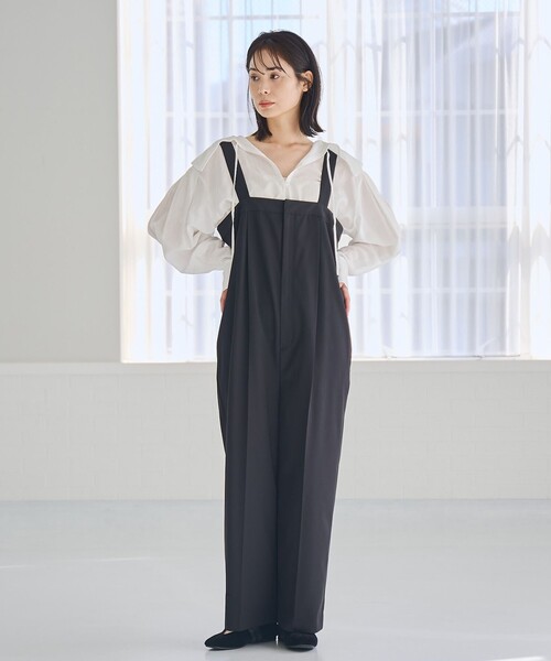 RONEL(ロネル)の「シアーロングスリーブブラウス(シャツ/ブラウス・レディース・ホワイト/ダークブラウン/ブラック・S/M)」の4枚目の写真