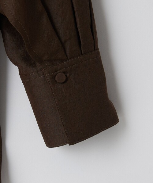 RONEL(ロネル)の「シアーロングスリーブブラウス(シャツ/ブラウス・レディース・ホワイト/ダークブラウン/ブラック・S/M)」の21枚目の写真