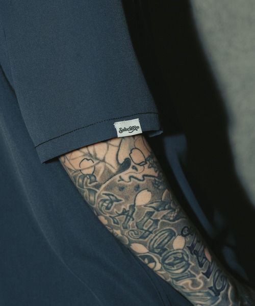 Subciety（サブサエティ）の「Loose S/S shirt-THE BASE-（シャツ/ブラウス・メンズ・ブラック/ブルーグリーン/ホワイト/チャコール・SMALL/MEDIUM/LARGE/X-LARGE）」の15枚目の写真