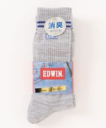 EDWIN（エドウィン）の「EDWIN/エドウイン 3足組ソックス クルー丈（ソックス/靴下）」