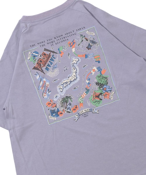 KRIFF MAYER Lady's Collection(クリフメイヤーレディースコレクション)の「【汗染み防止・撥水防汚・速乾・接触冷感】ウェットプロテクトゆるT(JAPAN)(Tシャツ/カットソー・レディース・オフホワイト/グレー/チャコール/オレンジ/パープル/ライトグリーン/カラフル・MEDIUM/LARGE)」の6枚目の写真