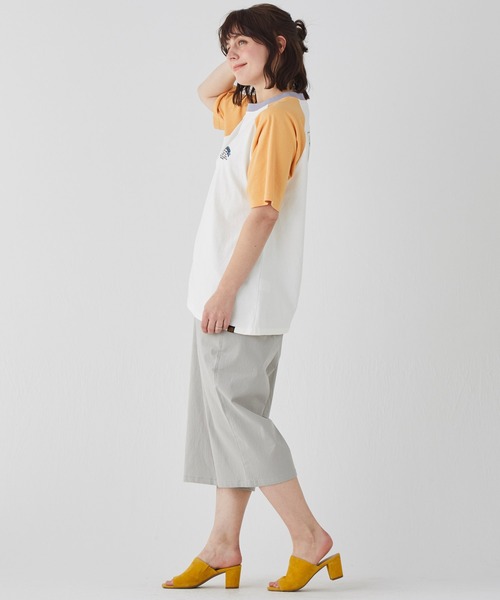 KRIFF MAYER Lady's Collection(クリフメイヤーレディースコレクション)の「【汗染み防止・撥水防汚・速乾・接触冷感】ウェットプロテクトゆるT(JAPAN)(Tシャツ/カットソー・レディース・オフホワイト/グレー/チャコール/オレンジ/パープル/ライトグリーン/カラフル・MEDIUM/LARGE)」の17枚目の写真