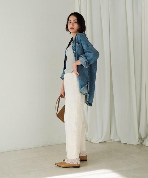 Bou Jeloud（ブージュルード）の「カップ付リブバッククロスキャミ（キャミソール・レディース・ブラック/オフホワイト/グレー・M）」の12枚目の写真