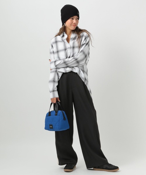 BAYFLOW（ベイフロー）の「[シワになりにくい]サイドラインスラックス（その他パンツ・レディース・ブラック/モカ・SMALL/MEDIUM）」の3枚目の写真