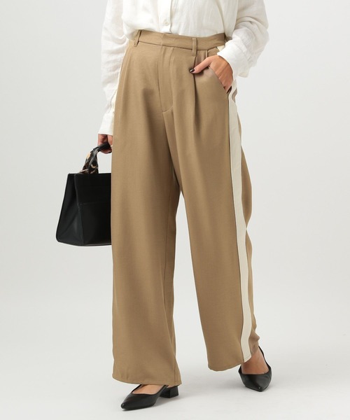 BAYFLOW（ベイフロー）の「[シワになりにくい]サイドラインスラックス（その他パンツ・レディース・ブラック/モカ・SMALL/MEDIUM）」の11枚目の写真