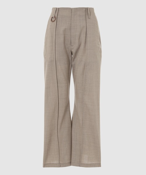 YOHEI OHNO(ヨウヘイオオノ)の「”Our Basic” Trousers (Refined)(スラックス・レディース・ブラック/ベージュ・36)」の2枚目の写真