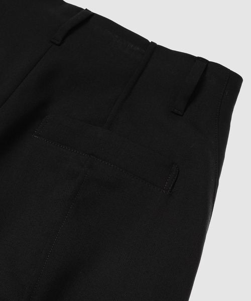 YOHEI OHNO(ヨウヘイオオノ)の「”Our Basic” Trousers (Refined)(スラックス・レディース・ブラック/ベージュ・36)」の6枚目の写真