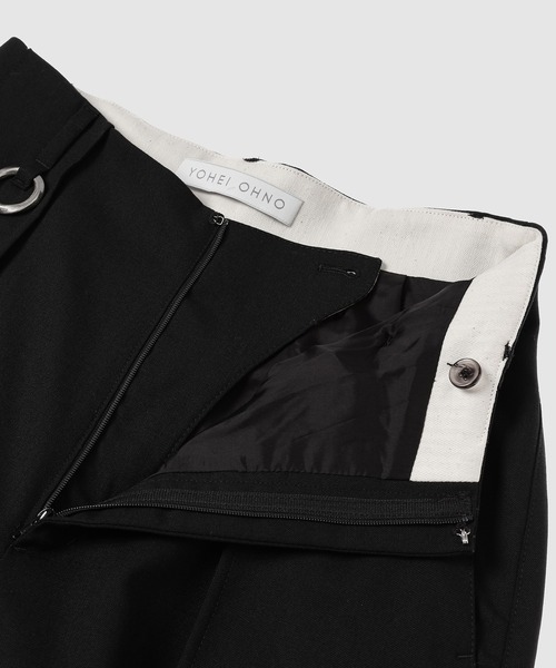 YOHEI OHNO(ヨウヘイオオノ)の「”Our Basic” Trousers (Refined)(スラックス・レディース・ブラック/ベージュ・36)」の7枚目の写真