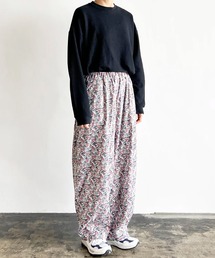 HARVESTY / ハーベスティー FLORAL PRINTED LAWN EASY CIRCUS PANTS (A12507) 花柄ローン イージーサーカスパンツ