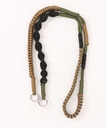 ALTROSE | 【11色展開】【全機種対応】スマホケースに挟むだけ! 配色 ソロモン編み ロープ モバイル ストラップホルダー スマホショルダー ストラップ(スマホグッズ)