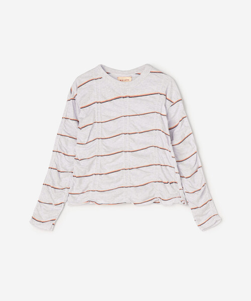 見逃し厳禁！おトクな MEYAME | コットン ボーダー長袖Tプルオーバー WOMEN（Tシャツ トップス