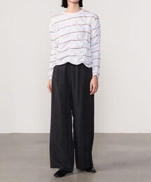 MEYAME（メヤメ）の「MEYAME | コットン ボーダー長袖Tプルオーバー