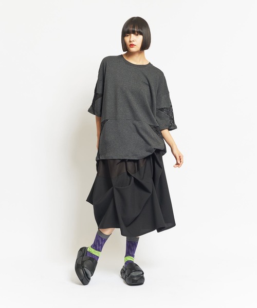 gomme Tシャツ・カットソー レディース ゴム 中古　古着 セール】60/-ファイン裏毛 スターシームT（Tシャツ/カットソー