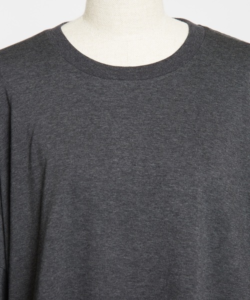 gomme（ゴム）の「60/-ファイン裏毛　スターシームＴ（Tシャツ/カットソー・レディース・パープル/ブラック/チャコールグレー・MEDIUM）」の11枚目の写真