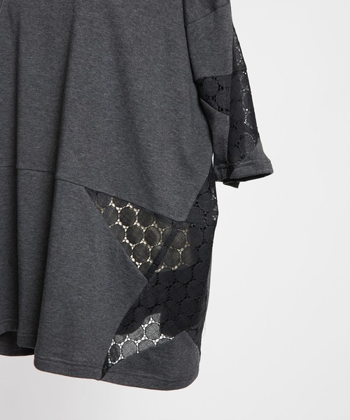 gomme（ゴム）の「60/-ファイン裏毛　スターシームＴ（Tシャツ/カットソー・レディース・パープル/ブラック/チャコールグレー・MEDIUM）」の13枚目の写真