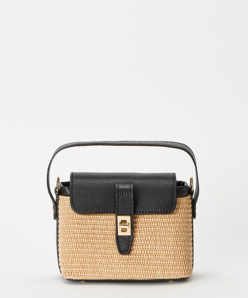 allureville(アルアバイル)の「フラップミニショルダー(ショルダーバッグ・レディース・ブラック/オフホワイト・FREE)」の7枚目の写真