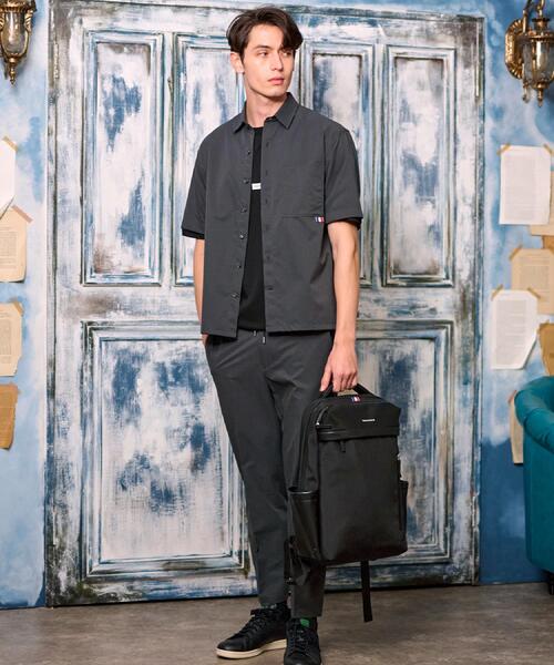 DRESSTERIOR（ドレステリア）の「【セットアップ可/撥水性/UVカット/Safari5月号掲載】COOL DOTS ショートスリーブシャツ（シャツ/ブラウス・メンズ・グレー/ブラック/ベージュ・90/91/92/94）」の4枚目の写真