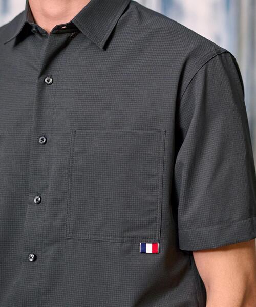 DRESSTERIOR（ドレステリア）の「【セットアップ可/撥水性/UVカット/Safari5月号掲載】COOL DOTS ショートスリーブシャツ（シャツ/ブラウス・メンズ・グレー/ブラック/ベージュ・90/91/92/94）」の11枚目の写真