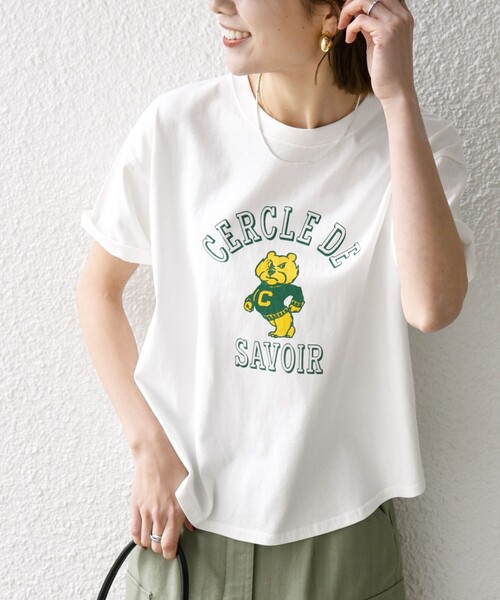 SHIPS any別注】KNiTS:〈洗濯機可能〉ラウンドヘム プリント ショート