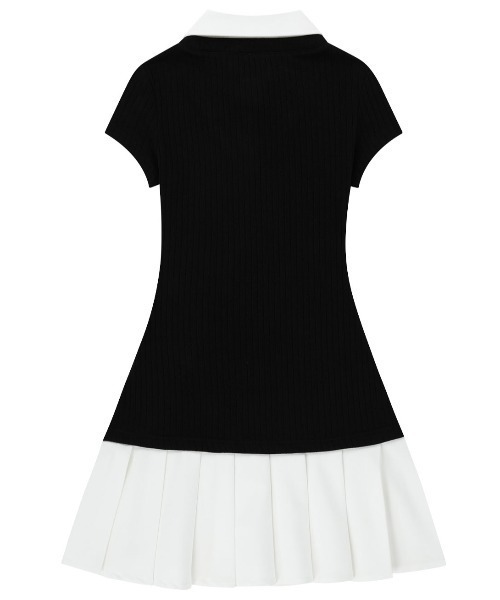 NIIER NOR(ニアノア)の「A'GEM/9 × .kom 『NIIER NOR/ニーアノア』 LAYERED SHIRT DRESS/レイヤード シャツドレス(ワンピース・レディース・グレー/ブラック・FREE)」の17枚目の写真