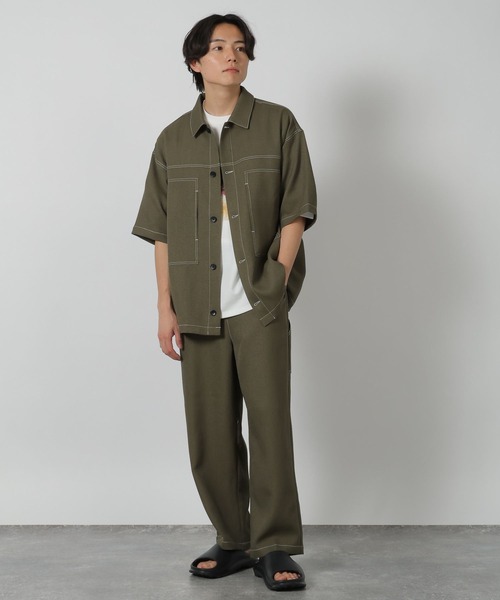 LAKOLE（ラコレ）の「ブッチャーワークシャツ / 321396（シャツ/ブラウス・メンズ・アイボリー/ブラック/カーキ・X-LARGE/MEDIUM/LARGE）」の4枚目の写真