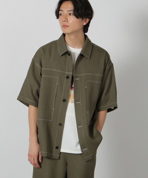 LAKOLE（ラコレ）の「ブッチャーワークシャツ / 321396（シャツ/ブラウス・メンズ・アイボリー/ブラック/カーキ・X-LARGE/MEDIUM/LARGE）」の5枚目の写真