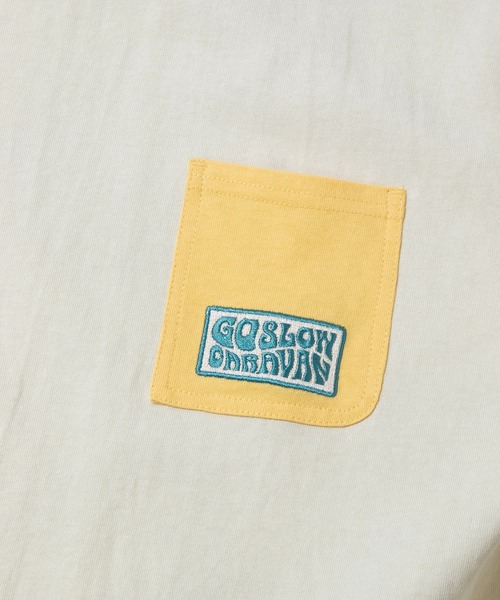 go slow caravan（ゴースローキャラバン）の「USA/C マルチトリム ゆったり TEE（Tシャツ/カットソー・メンズ・アイボリー/ホワイト・LARGE/MEDIUM）」の15枚目の写真