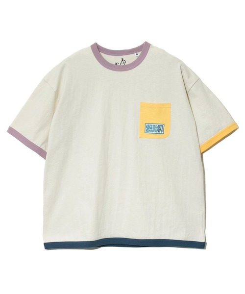 go slow caravan（ゴースローキャラバン）の「USA/C マルチトリム ゆったり TEE（Tシャツ/カットソー・メンズ・アイボリー/ホワイト・LARGE/MEDIUM）」の12枚目の写真