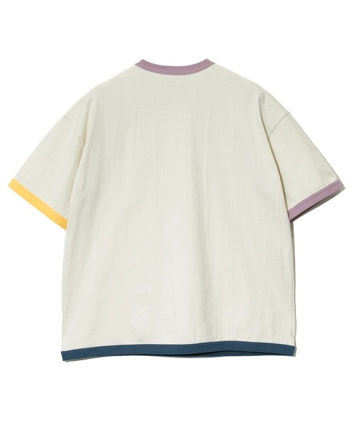 go slow caravan（ゴースローキャラバン）の「USA/C マルチトリム ゆったり TEE（Tシャツ/カットソー・メンズ・アイボリー/ホワイト・LARGE/MEDIUM）」の11枚目の写真