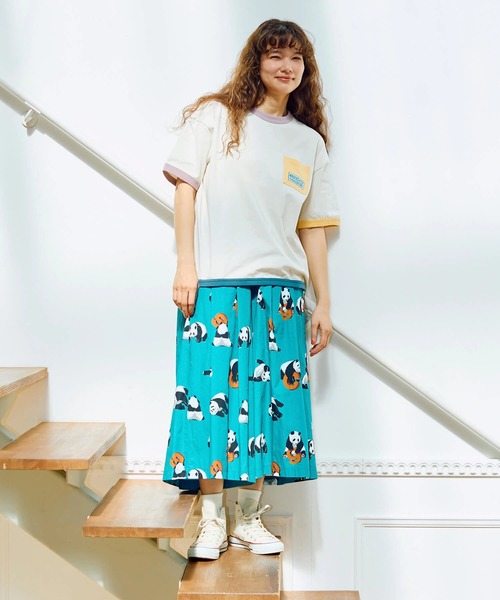 go slow caravan（ゴースローキャラバン）の「USA/C マルチトリム ゆったり TEE（Tシャツ/カットソー・メンズ・アイボリー/ホワイト・LARGE/MEDIUM）」の6枚目の写真