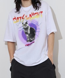 吸水速乾　UVカット　ワイドシルエット　TC天竺　キャラクター　デコレート　半袖　TEE
