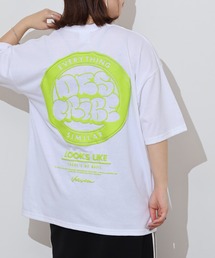 吸水速乾　UVカット　ワイドシルエット　TC天竺　キャラクター　デコレート　半袖　TEE