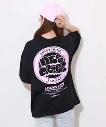 吸水速乾 UVカット ワイドシルエット TC天竺 キャラクター デコレート 半袖 TEE