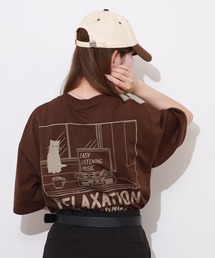 吸水速乾 UVカット ワイドシルエット TC天竺 キャラクター デコレート 半袖 TEE