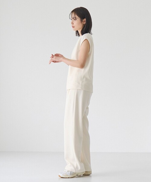 RONEL（ロネル）の「【防しわ/マシンウォッシュ】ネップジョーゼットノースリーブプルオーバー（Tシャツ/カットソー・レディース・ブラック/ライトブルー/ホワイト・S/M/L）」の19枚目の写真