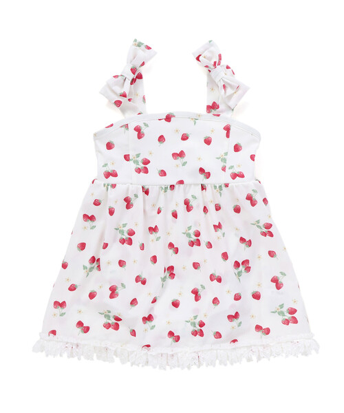 SLAP SLIP（スラップスリップ）の「【お揃い】肩リボンフルーツ総柄ワンピース型スイムウェア(90~130cm)（水着・キッズ・イエロー系その他/ホワイト系その他・90cm/100cm/110cm/120cm/130cm）」の15枚目の写真