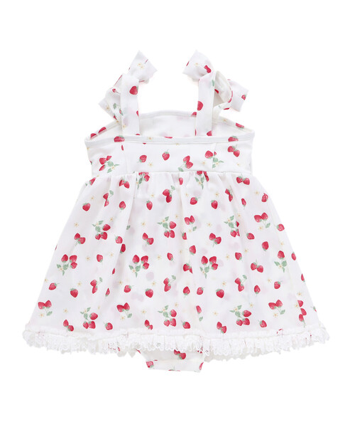 SLAP SLIP（スラップスリップ）の「【お揃い】肩リボンフルーツ総柄ワンピース型スイムウェア(90~130cm)（水着・キッズ・イエロー系その他/ホワイト系その他・90cm/100cm/110cm/120cm/130cm）」の16枚目の写真