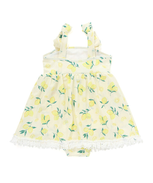 SLAP SLIP（スラップスリップ）の「【お揃い】肩リボンフルーツ総柄ワンピース型スイムウェア(90~130cm)（水着・キッズ・イエロー系その他/ホワイト系その他・90cm/100cm/110cm/120cm/130cm）」の19枚目の写真