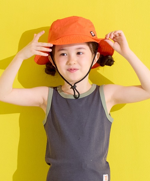 MARKEY'S(マーキーズ)の「【UVカット/水陸両用】無地サファリハット(ハット・キッズ・ラベンダー/ブラック/ベージュ/グリーン/オレンジ・M/L/S)」の5枚目の写真