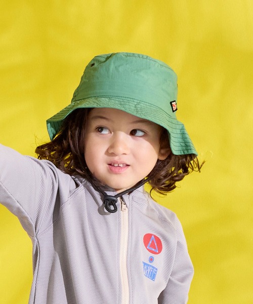 MARKEY'S(マーキーズ)の「【UVカット/水陸両用】無地サファリハット(ハット・キッズ・ラベンダー/ブラック/ベージュ/グリーン/オレンジ・M/L/S)」の3枚目の写真