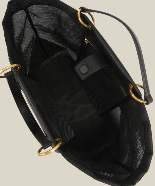 ROPE'(ロペ)の「【A4対応】チュールメッシュダブルハンドルトートバッグ(トートバッグ・レディース・オリーブ/ブラック・FREE)」の10枚目の写真