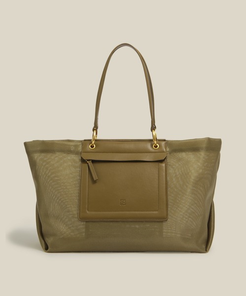 ROPE'(ロペ)の「【A4対応】チュールメッシュダブルハンドルトートバッグ(トートバッグ・レディース・オリーブ/ブラック・FREE)」の13枚目の写真