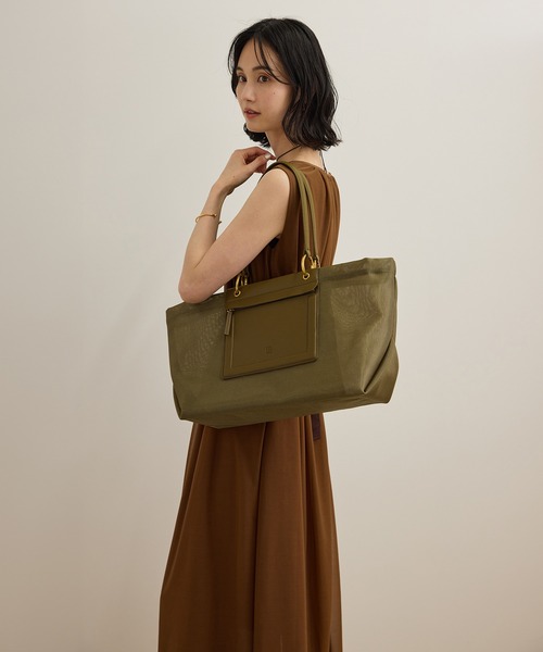 ROPE'(ロペ)の「【A4対応】チュールメッシュダブルハンドルトートバッグ(トートバッグ・レディース・オリーブ/ブラック・FREE)」の16枚目の写真