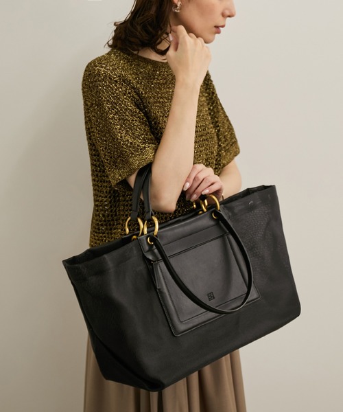 ROPE'(ロペ)の「【A4対応】チュールメッシュダブルハンドルトートバッグ(トートバッグ・レディース・オリーブ/ブラック・FREE)」の20枚目の写真