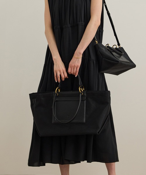 ROPE'(ロペ)の「【A4対応】チュールメッシュダブルハンドルトートバッグ(トートバッグ・レディース・オリーブ/ブラック・FREE)」の22枚目の写真