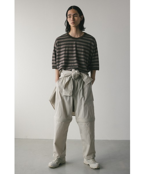 STYLEMIXER(スタイルミキサー)の「ガーメントダイボーダーT(Tシャツ/カットソー・メンズ・グレー/ブラウン・MEDIUM/LARGE)」の13枚目の写真