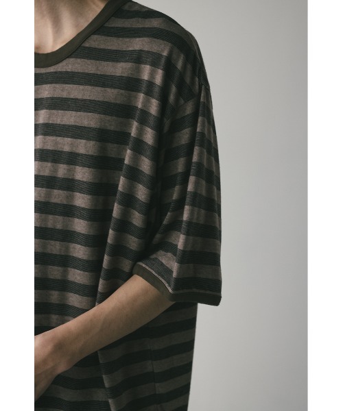 STYLEMIXER(スタイルミキサー)の「ガーメントダイボーダーT(Tシャツ/カットソー・メンズ・グレー/ブラウン・MEDIUM/LARGE)」の20枚目の写真