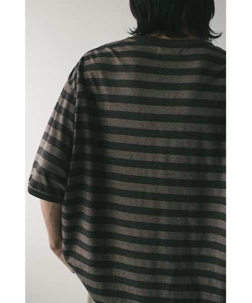 STYLEMIXER(スタイルミキサー)の「ガーメントダイボーダーT(Tシャツ/カットソー・メンズ・グレー/ブラウン・MEDIUM/LARGE)」の21枚目の写真