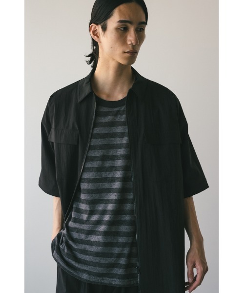 STYLEMIXER(スタイルミキサー)の「ガーメントダイボーダーT(Tシャツ/カットソー・メンズ・グレー/ブラウン・MEDIUM/LARGE)」の3枚目の写真